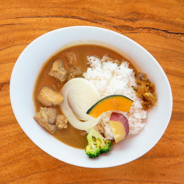 農援隊のグリーンカレー